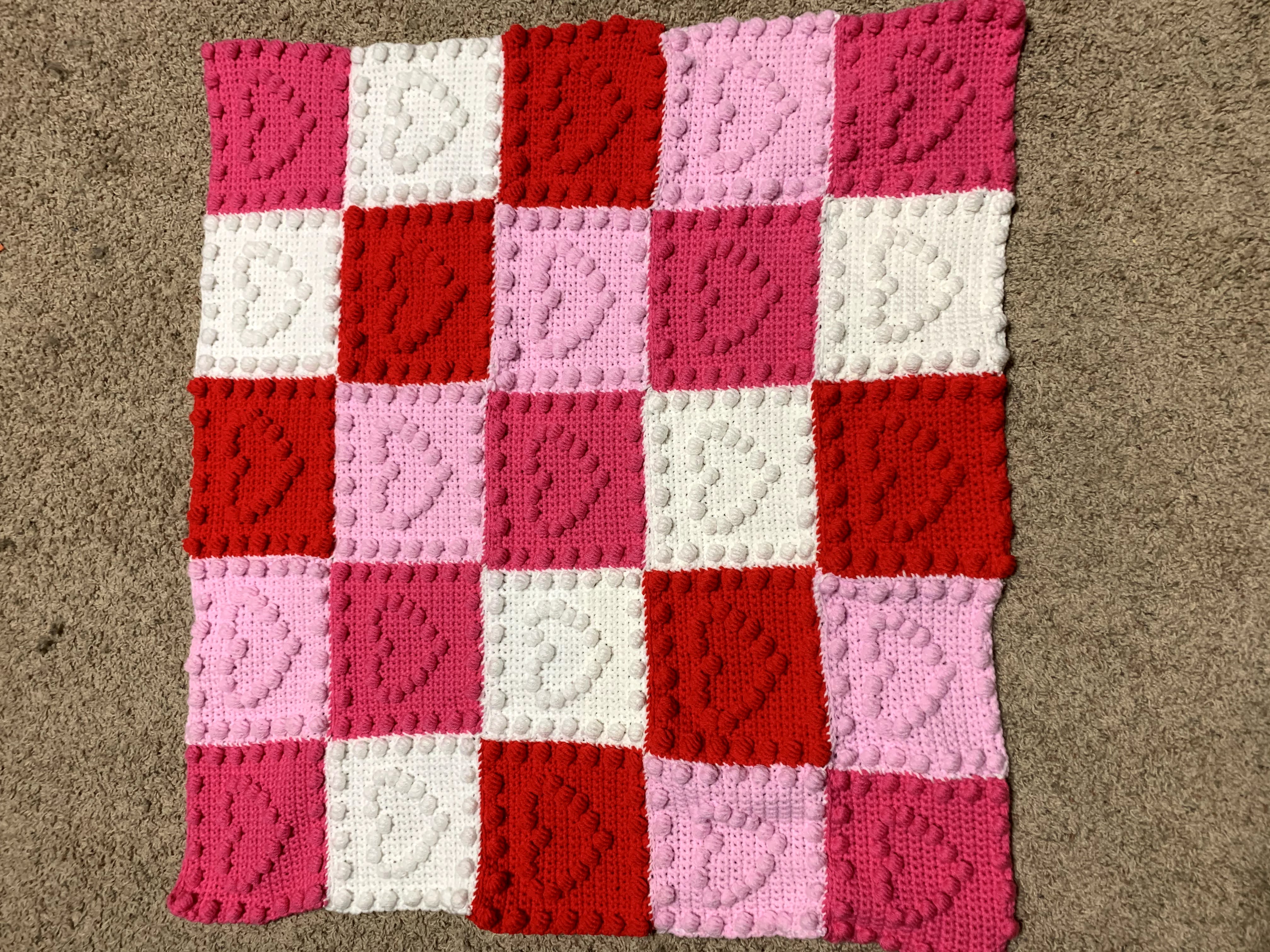 Bauble Heart Baby Blanket