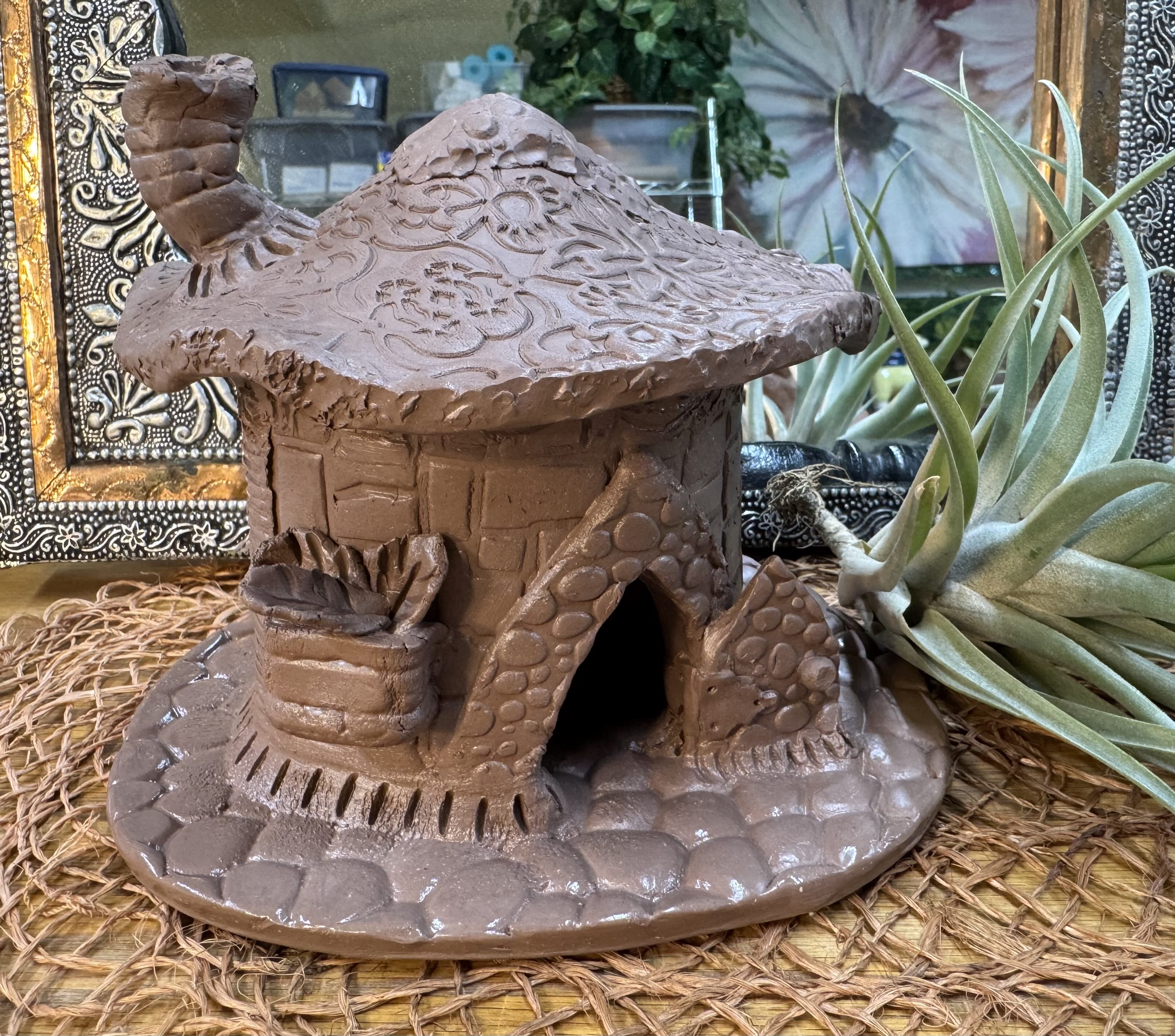 Handbuilding Pottery for Beginners / ADULTS – Small Fairy House / Two Classes sample